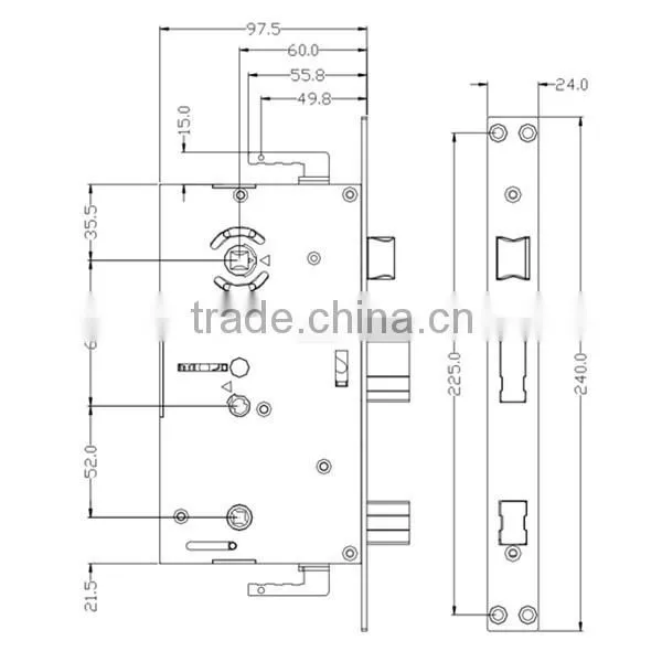 New Design Zinc Alloy Fingerprint Door Lock photo-4