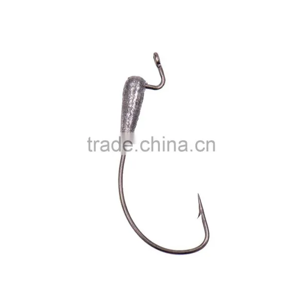 5Pcs Carbon Steel Lead Fishing Hooks photo-6