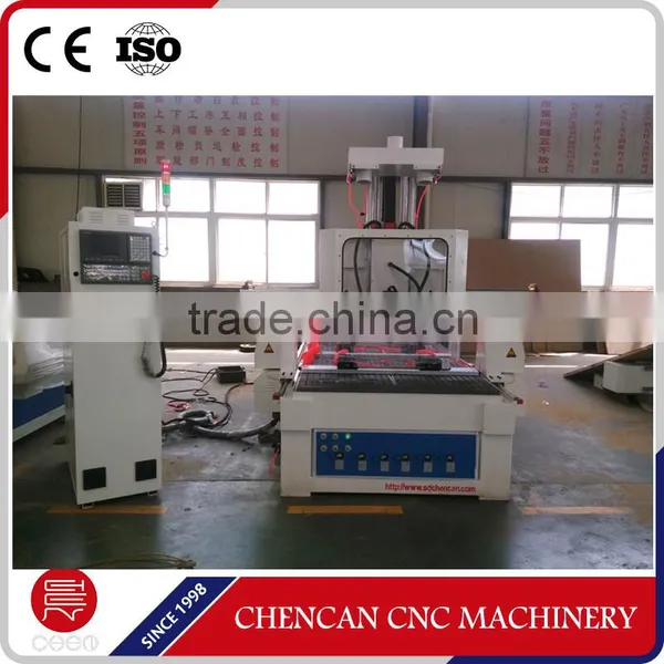 Three Head Woodworking ATC CNC Router CC-M1325AC3/Door Woodworking CNC Router/ Wood Furniture Making CNC Router photo-3