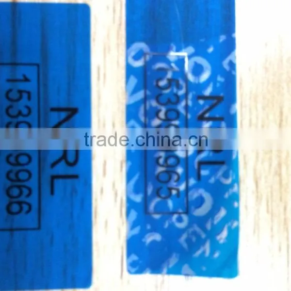 Security Sticker With Void Letter photo-3