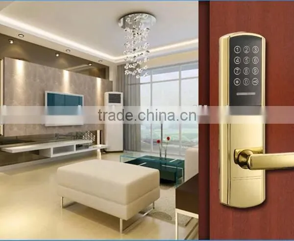 Biometric Keypad Fingerprint Door Lock Remote Control Electric Glass Door Lock photo-4