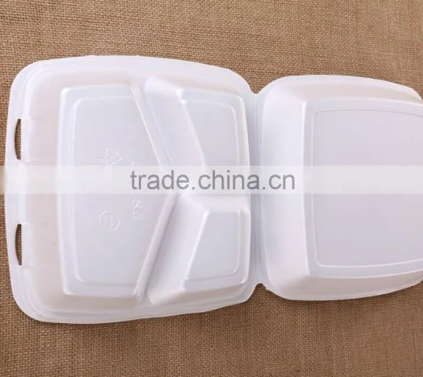 Foam Takeaway Food Container Three Lattice photo-2