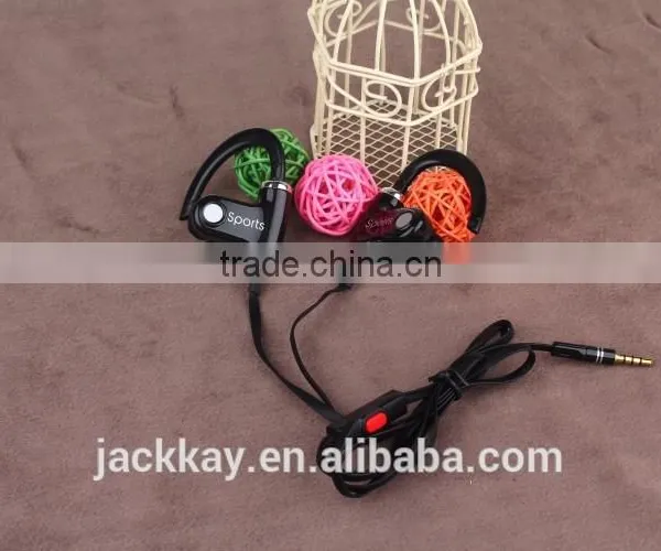Ear-hook Competitive Good Quality Earphones Cable Wired Headphone Mobile WP Headsets With Mic photo-5