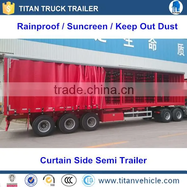 TITAN Light Type Semi Trailer Curtain Side Trailers