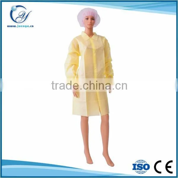Best Selling Cheap Disposable Lab Coats Nonwoven Medical White Lab Coat photo-4