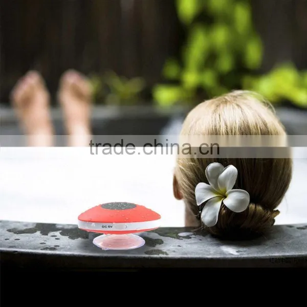 Waterproof Bluetooth Speaker With Silicone Sucker for Bathroom photo-2