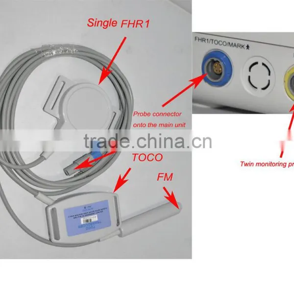 CE and ISO13485 Lightweight Easy Operation 8.4-inch Screen Color LCD Display Portable Fetal Monitor photo-2