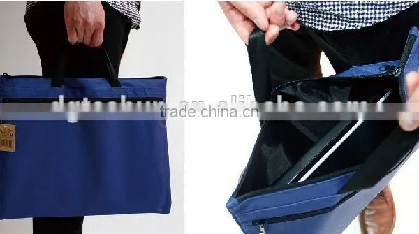 China Supplier Polyester Zipper Hand Document Bag A4, Conference Tote Bag photo-2