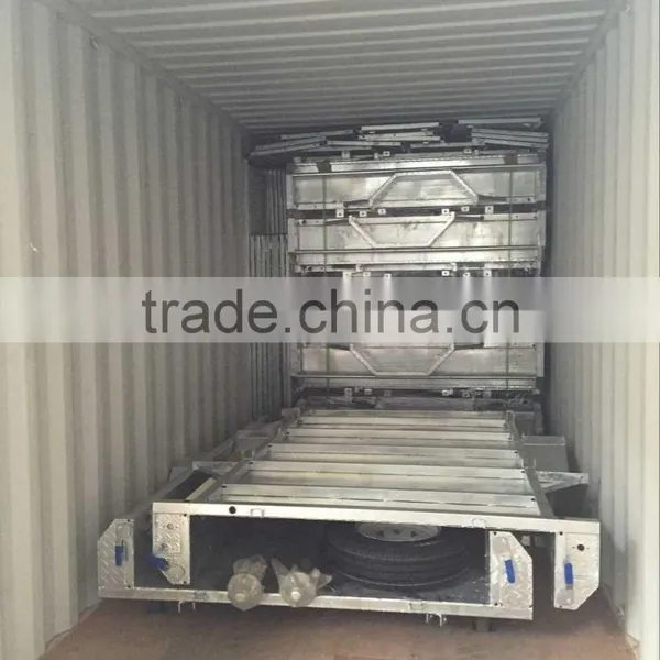 8x4 Chequer Plate Fully Welded Box Trailers Tipping Trailer photo-6