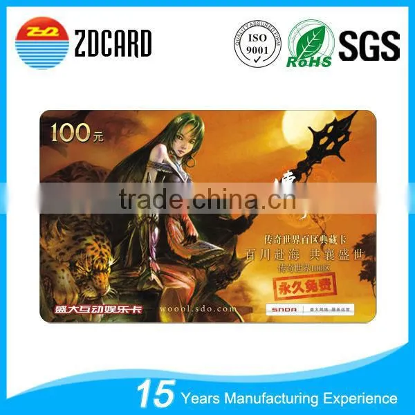 Hot Selling Custom Prints Cheap PVC Gift Card photo-2