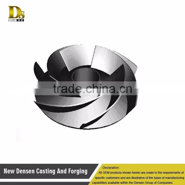 China High Quality Casted Exhaust Manifold Die Casting Steel Pump Impeller Weight photo-5