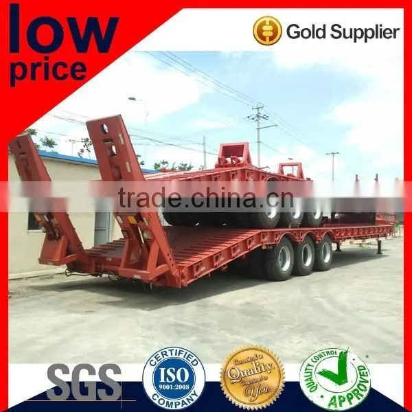 Factory Directly Tri-axle Low Bed Semi Trailer Dimensions photo-3