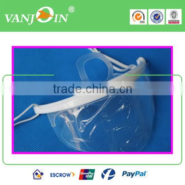 Health and Sanitay Face Mouth Plastic Mask Breathing Mouth Spit Guard Service Mask Transparent Best for Food Processing Cooking photo-2