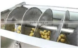 OULENO Large Large Spiral Discharge Cleaning Peeling Machine Peeling Machine Brush Cleaning Machine Roller Cleaning and Peeling photo-3