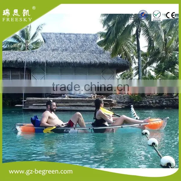 China Supplier New Style no Inflatable PC Crystal Transparent Canoe Kayak photo-4