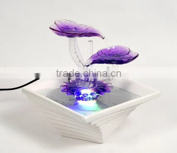 Glass Water Fountain for Desktop Decoration photo-2