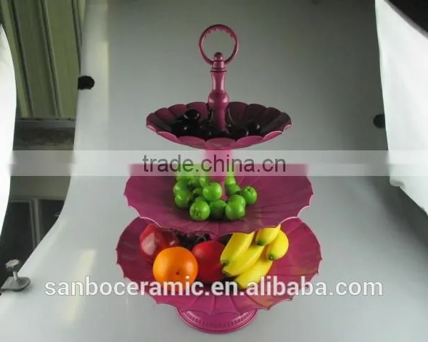 Colors Stand for Wedding Cake, Metal Cake Stand 3 Tiers Big Size for Display photo-6