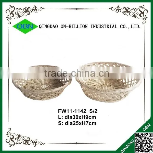 Rattan Weaving Round Shape Willow Bread Basket photo-2