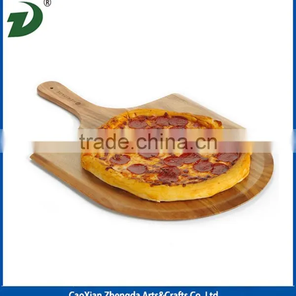 Acacia Wooden Pizza Serving Plate photo-3
