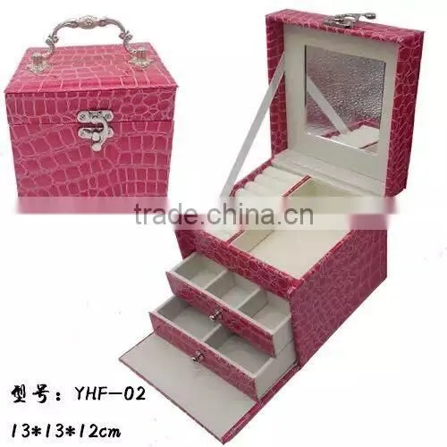 2016 Mirrored Inside Roseo Color Small Metal Locks for Jewelry Box