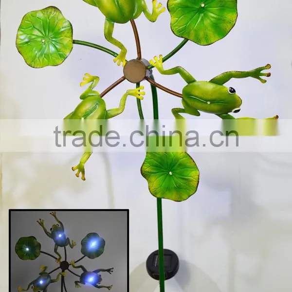 Garden Decoration Solar Led Light Wind Spinner by Solar Power for Out Door Garden Stake photo-3