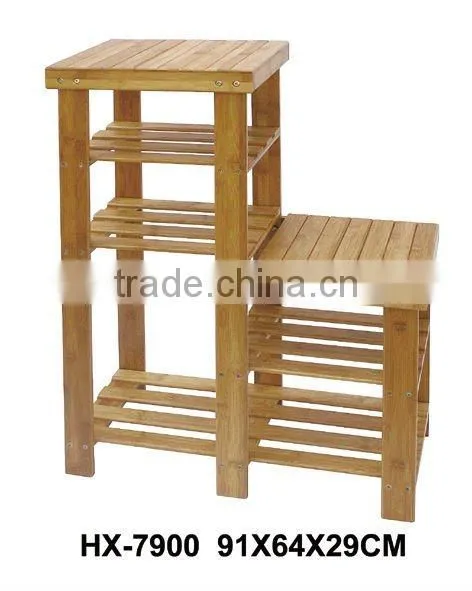 Wooden Bamboo Shoes Rack Stand photo-2