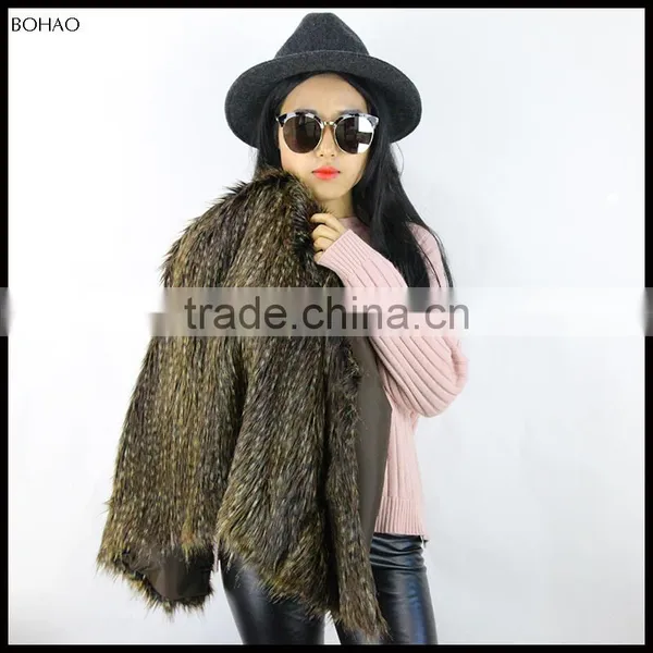 New Design Short Pattern Ladies Best Brown Faux Fur Vests For Fall And Winter photo-5