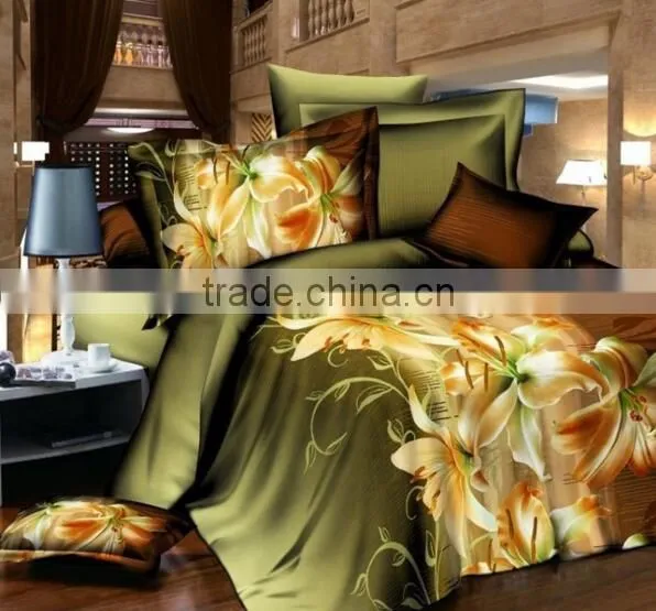 Printed Polyester Flat Sheet/bedspreed/bed Sheet Queen Size photo-3