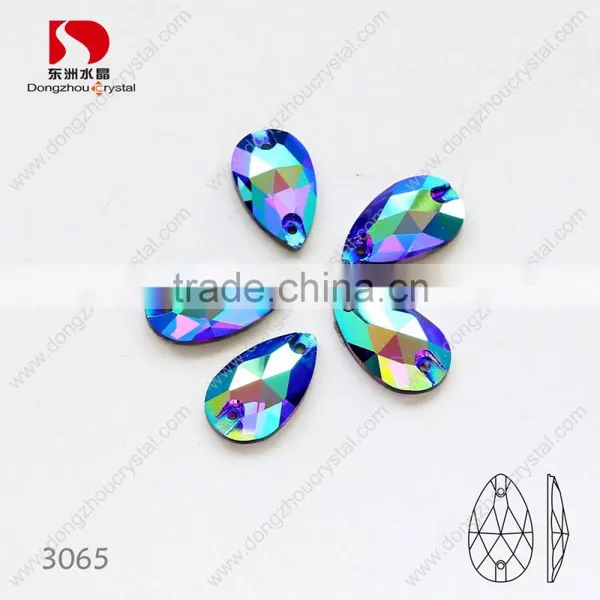 Wholesale Tear Drop Sew on Rhinestone,bulk Sold Crystals for Dresses/jewelry/shoes/bags Decoration photo-4