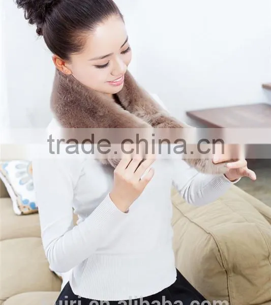 Shooting Autumn and Winter Women's Faux Fox Fur Raccoon Fur Scarf Muffler Scarf Faux Fur Collar photo-4