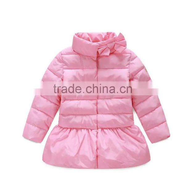 Facotry Custom Made New Design Light Thin Kids Down Jackets Fashion Little Girl Outdoor Winter Dress Coats photo-2
