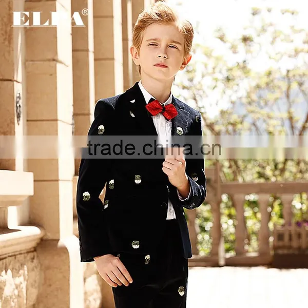 ELPA Velvet Sweat Slimming Suits Wedding Children Wear Kids photo-3