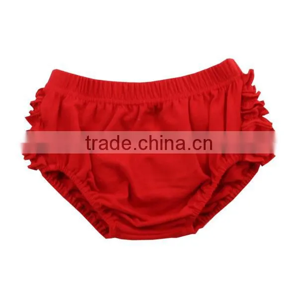Suitable for All Season 2017 Design for Kids Shorts Wholesale Solid Ruffle Shorts Baby Organic Cotton Bloomers photo-6