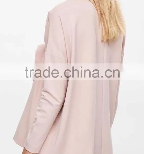 Runwaylover EY2380B Europe Style 2017 Ladies Fashion Pure Color Blouse photo-2