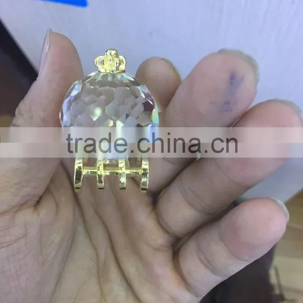 Wholesale Crystal Cinderella Pumpkin for Crystal Gifts Glass Gifts Wedding Favors JC-CP-05 photo-2