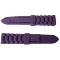 100% SGS / Rohs Purple Silicone Rubber Wristwatch Strap, Logo / Color / Size Customized