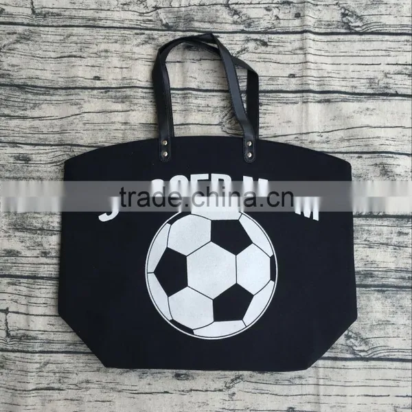 2017 Canvas Cheap Travel Personalized Tote Bag With Leather Handles photo-2