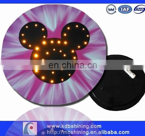 Soft Pvc Material Flashing Led Logo Badge Supplier photo-5