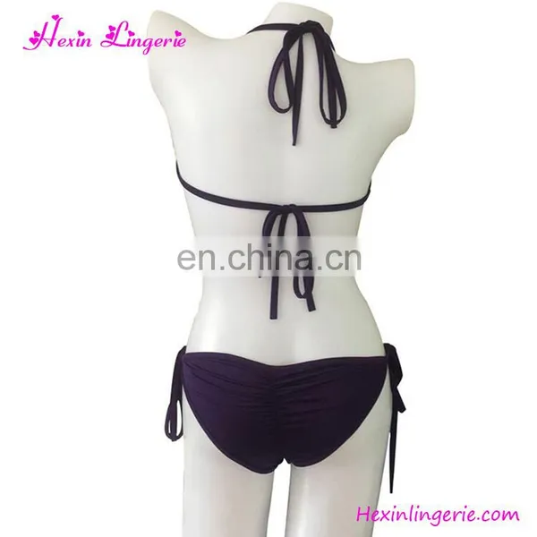 Wholesale Purple Sequins Tie Two Piece Sexy Backless Women Bikini photo-4