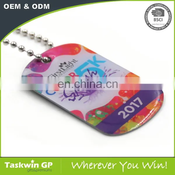 Custom Logo Printed Cheap Fashion Necklace Couple Epoxy Enamel Wholesale Blank Dog Tags photo-4