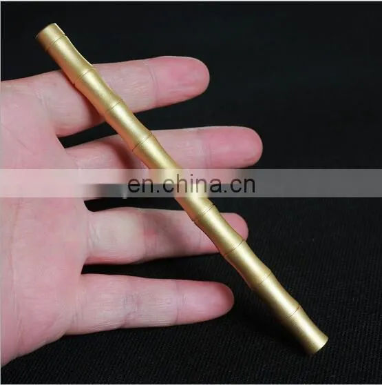 High-end Tactical Brass Pen Bamboo Joint Brass Gel Pen Brass Tactical Pen