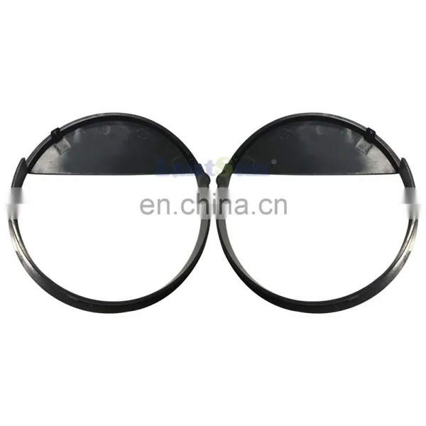 T088 Black ABS Angry-Bird Headlight Cover Trim For Jeep Wrangler TJ 1997-2006 photo-5