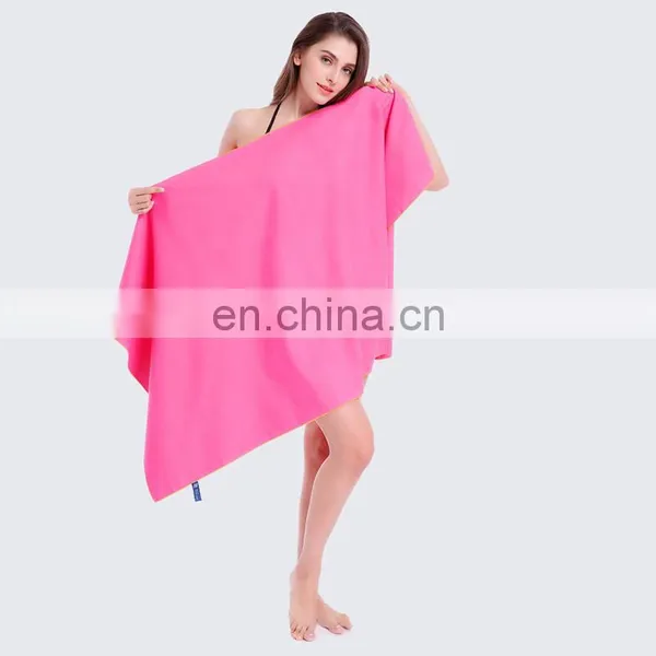 30 Colors in Srock Water Absorption Soft Hand Feel Microfiber Towel With Carry Bag for Beach Travel Gym Yoga photo-6