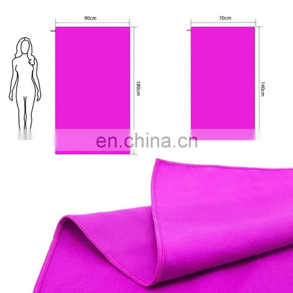 Microfiber Towles Double Brushed Quick Dry Light Weight Super Absorbent Easy to Clean photo-3