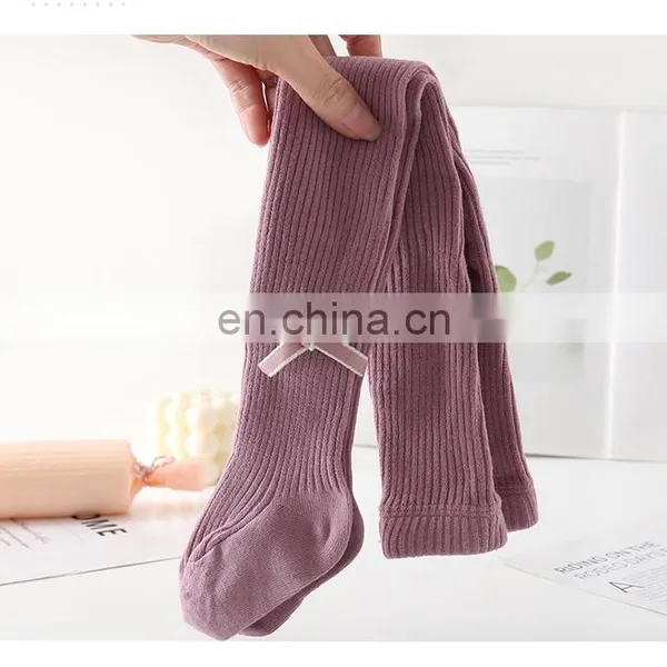 2020 Spring and Autumn Baby Bow Girls Leggings Dance Socks Children's Baby Big pp Pantyhose Boneless photo-5