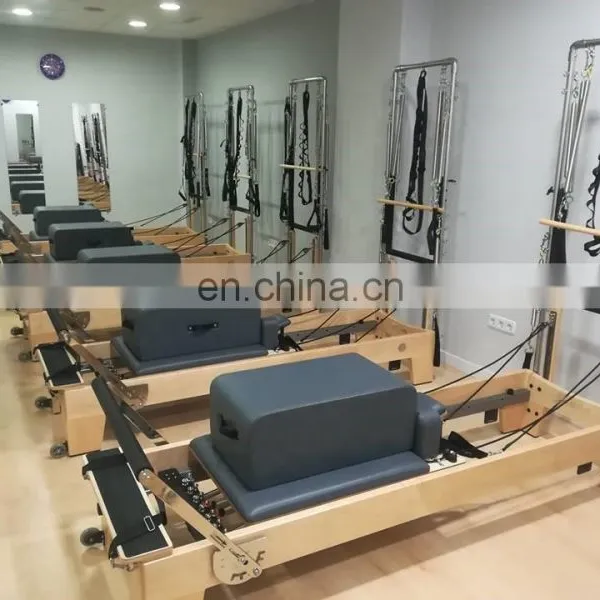 Very Good Quality White Maple Wood Reformer Pilates With Tower Used in Pilates Machine Reformer With Half Trapeze photo-4