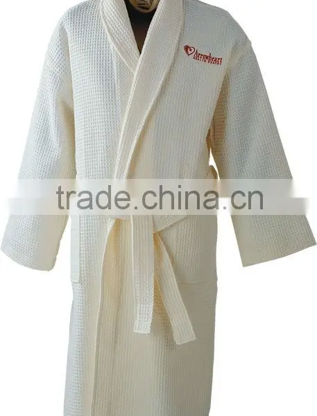 Waffle Cotton Bathrobe