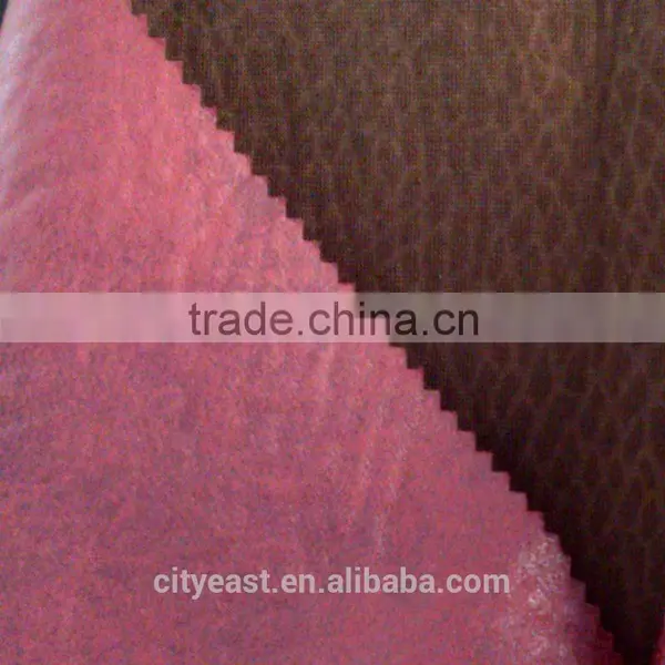 Print and Bronzed Suede Fabric Bonded With Single Velvet for Sofa photo-4