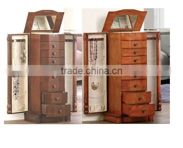 Walnut Jewelry Armoire