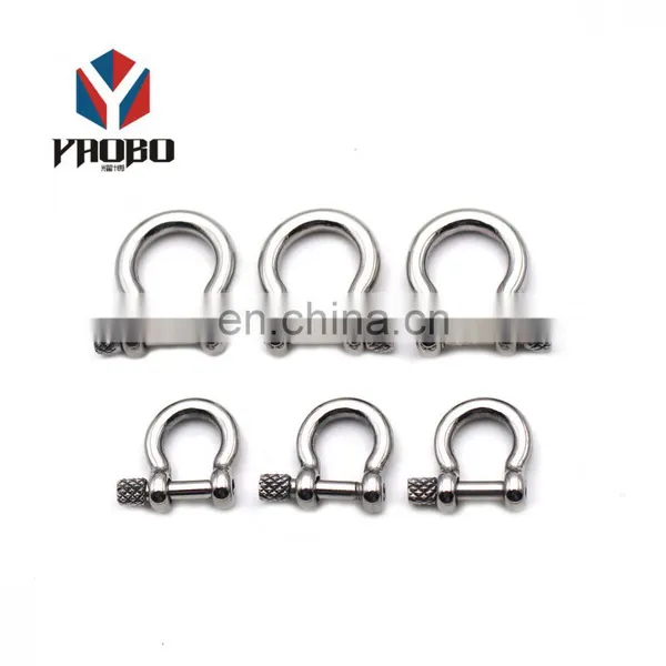 Fashion High Quality Metal Stainless Steel Screw Pin Bow Shackle photo-2
